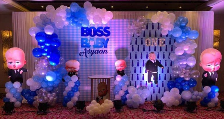 Baby Boss Theme Balloon Birthday Decor