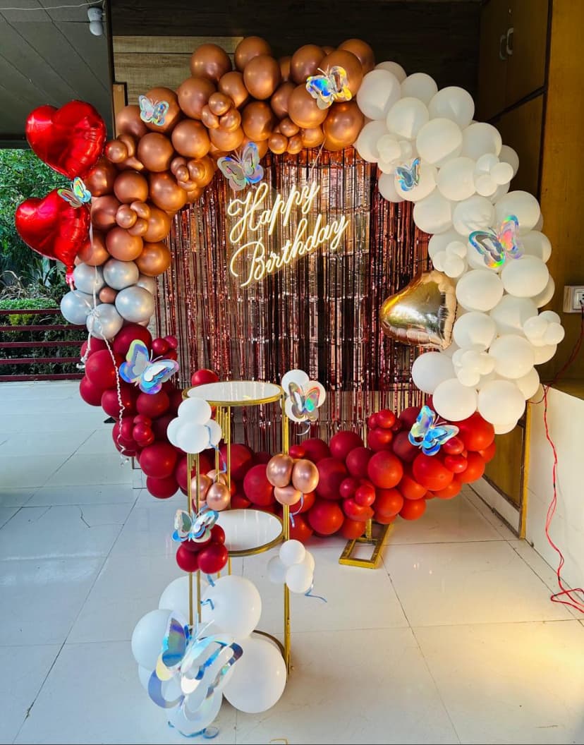 Butterfly Luxury Birthday Balloon Decor