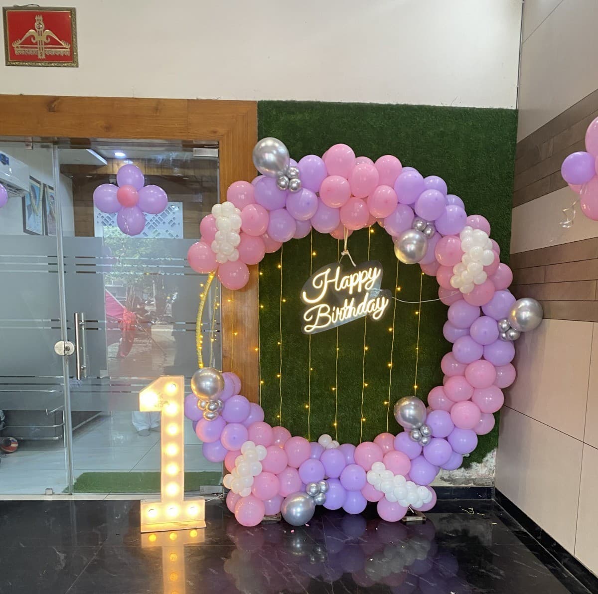 First Birthday Pastel Balloon Decor Ring