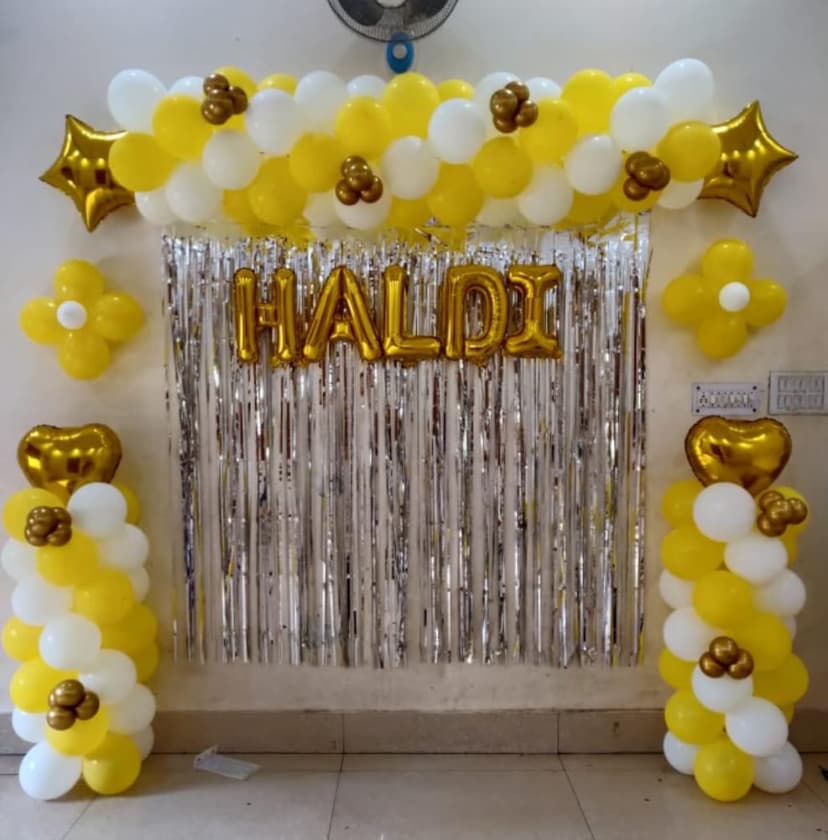 Haldi Ceremony Balloon Decor