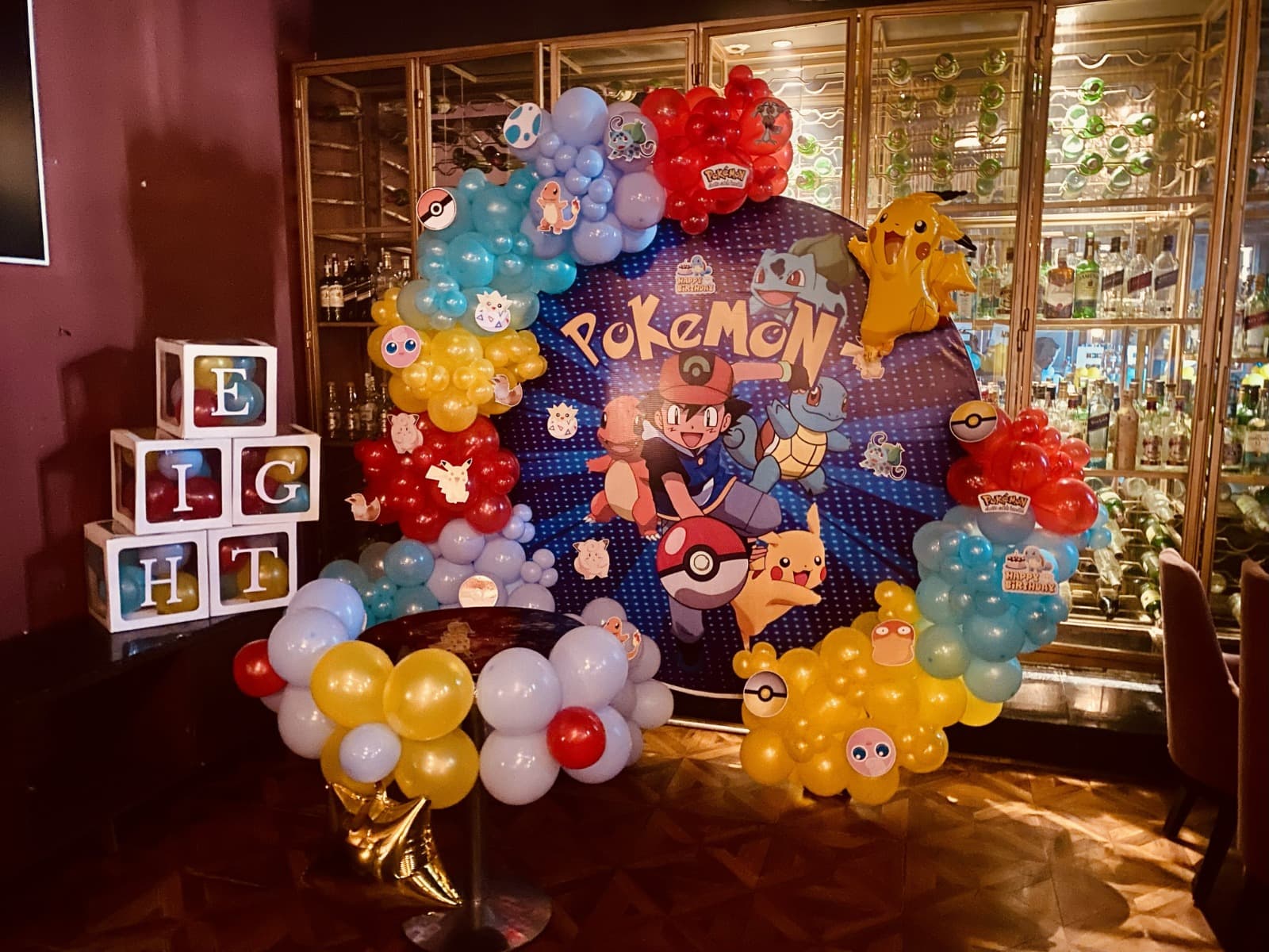 Pokemon Theme Birthday Balloon Decor