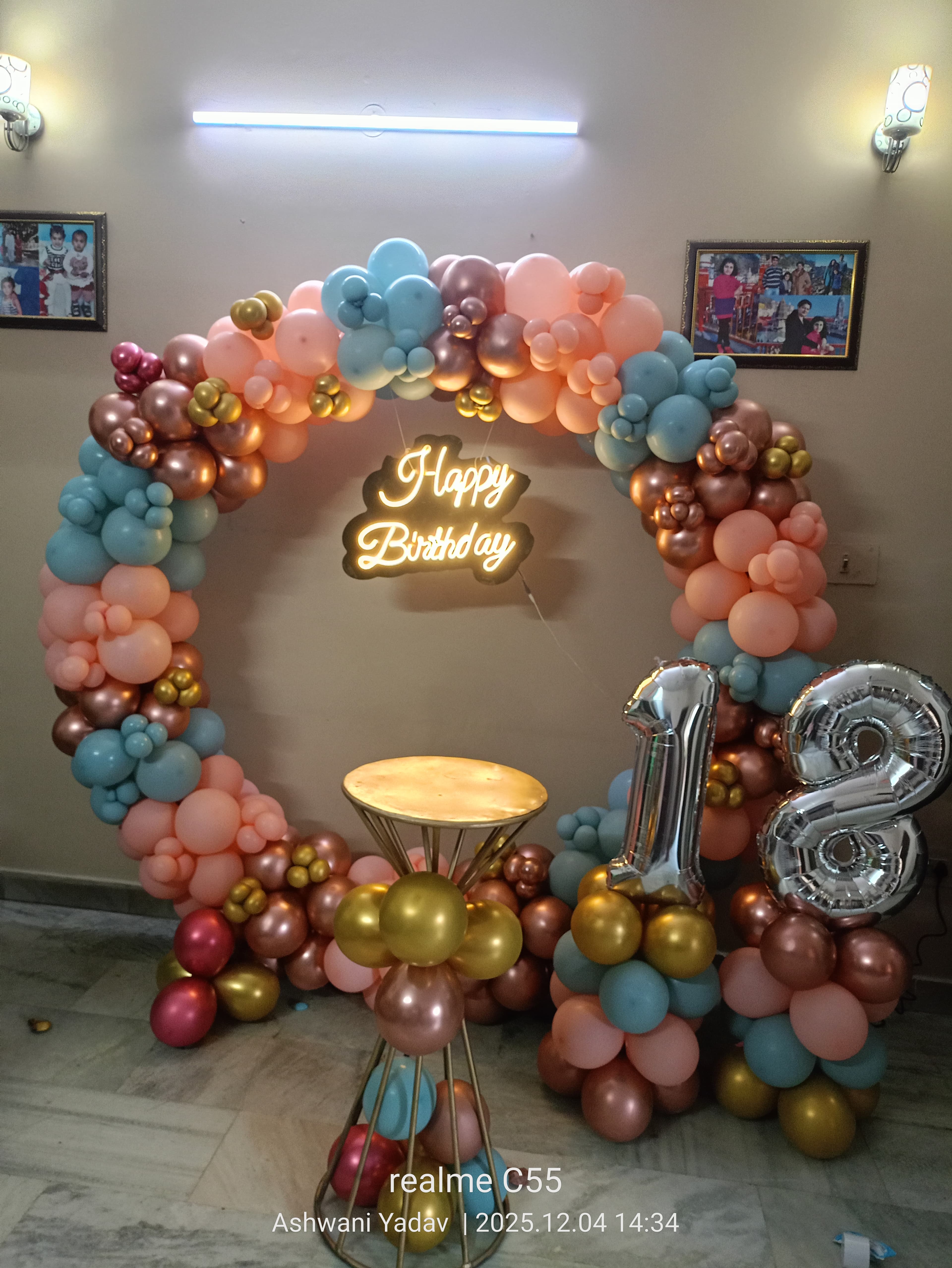 Ring Birthday Pastel Luxury Balloon Decor