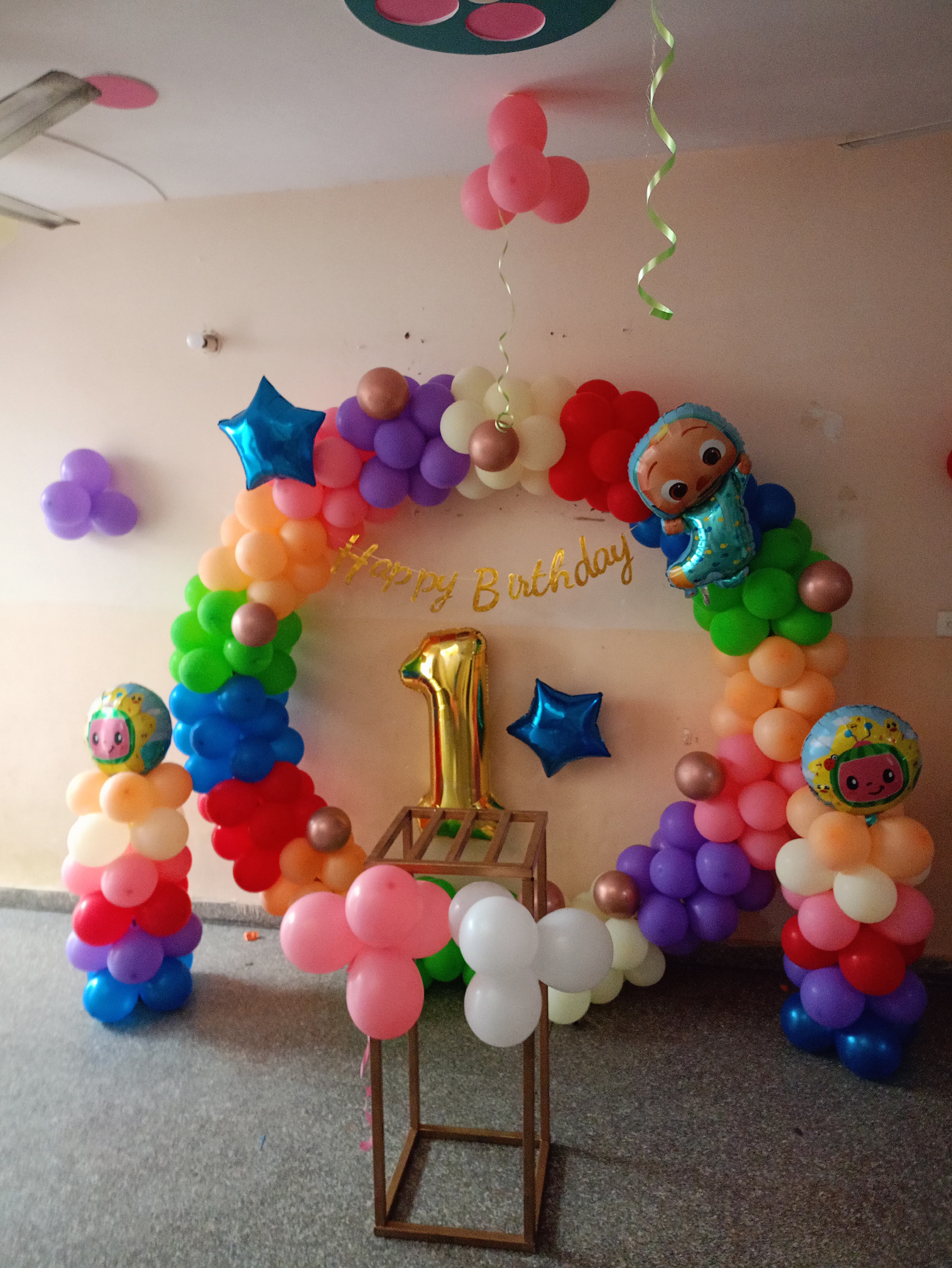 Ring Balloon Birthday Decoration Cocomelon