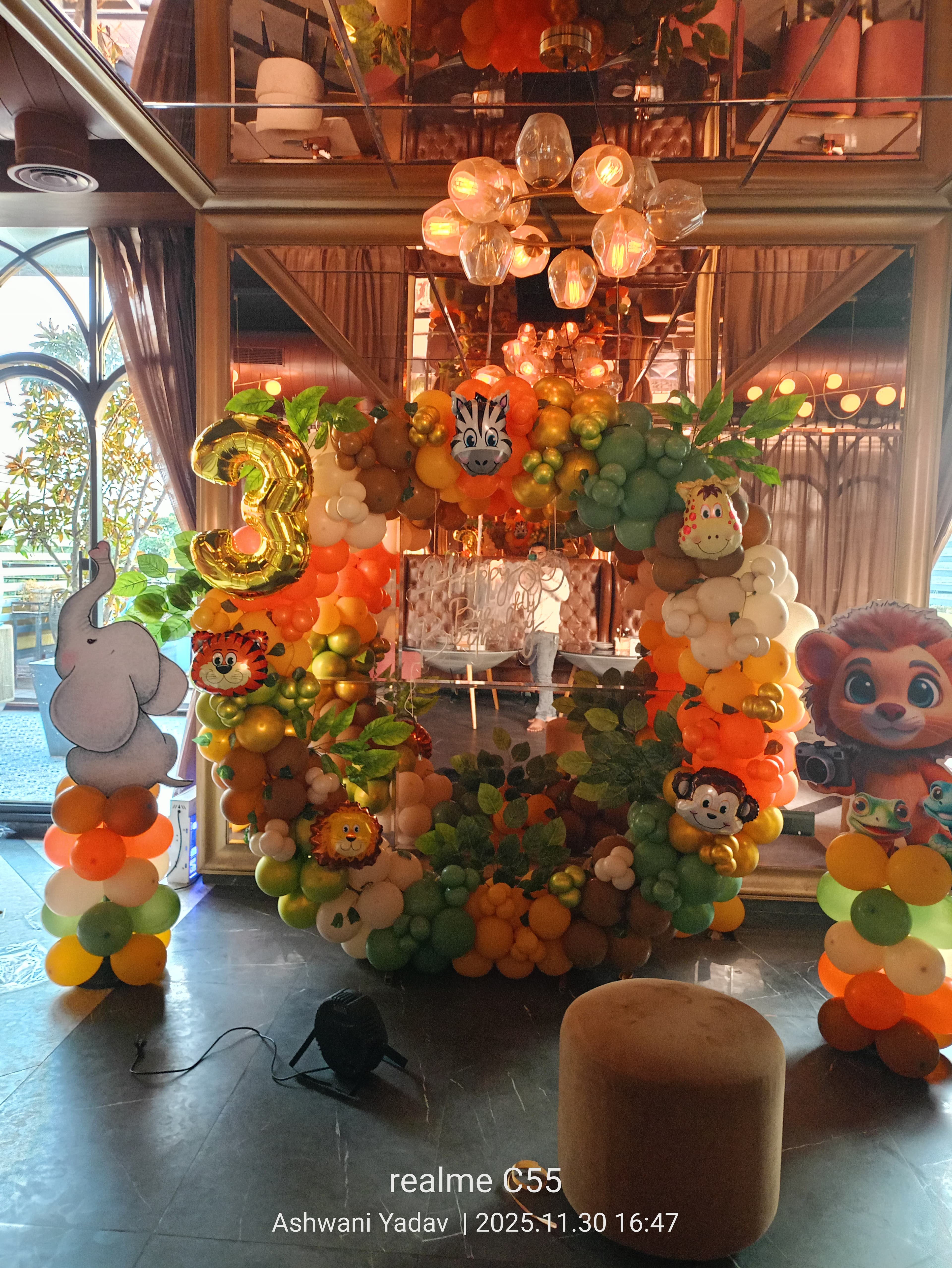 Ring Jungle Theme Balloon Birthday Decoration