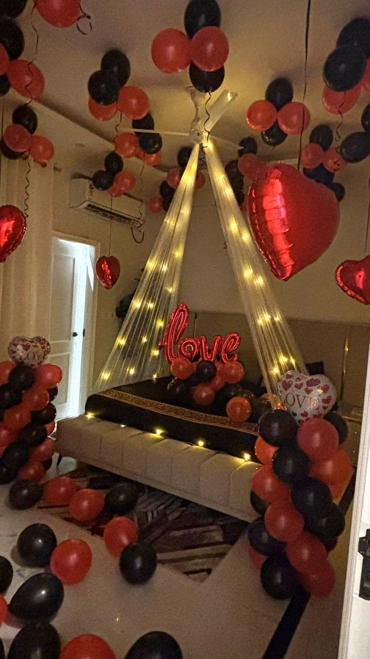 Romantic Love Surprise Room Decoration For Loved One'S