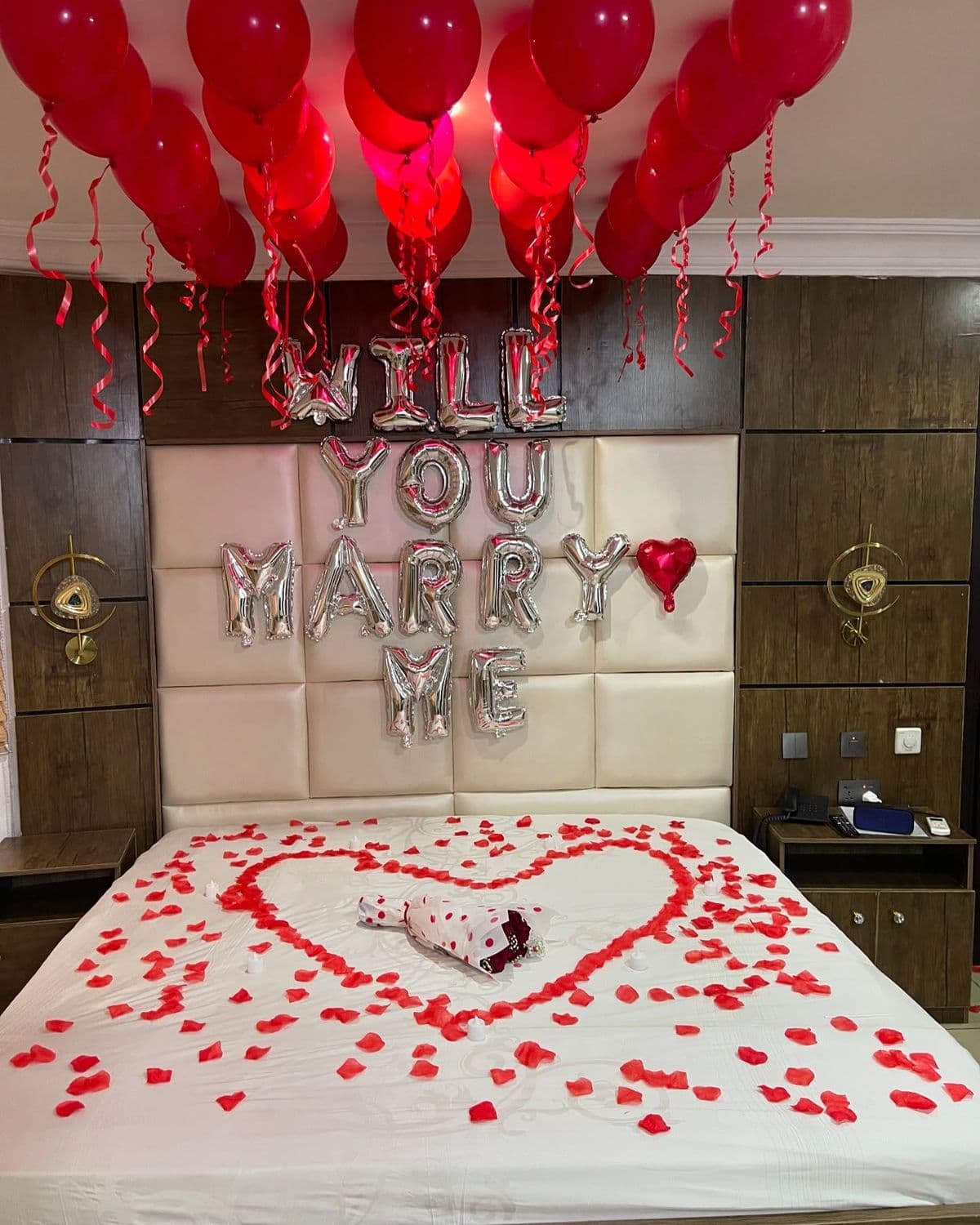 Romantic Proposal Decor For Marry Me