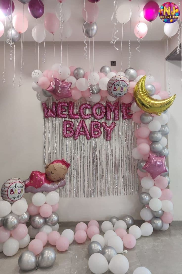 Welcome Baby Decoration For New Born Baby Girl