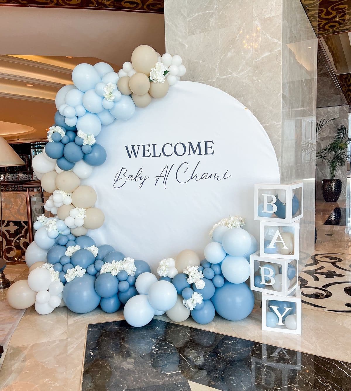 Welcome Little Baby Boy Or Girl Ring Decor