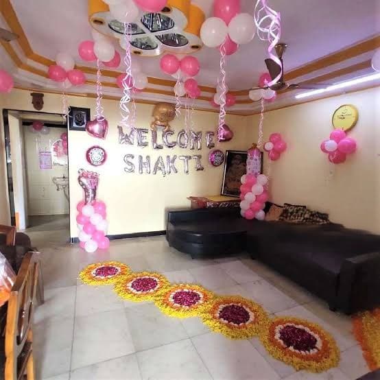 Welcome Baby Girlballoon Decoration
