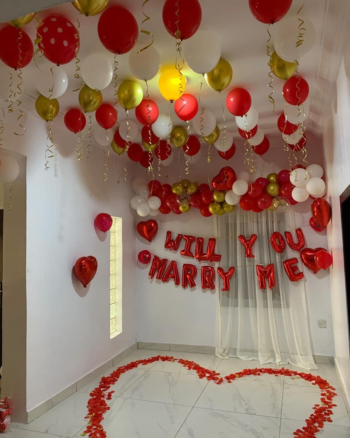 Will You Marry Me Surprise Decor